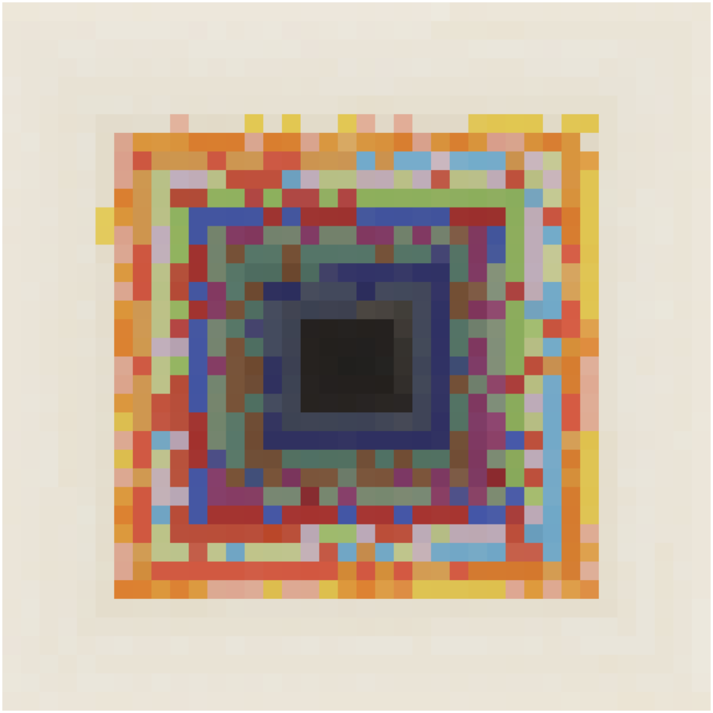 EK spectrum colors ordered by Brightness reversed in a spiral