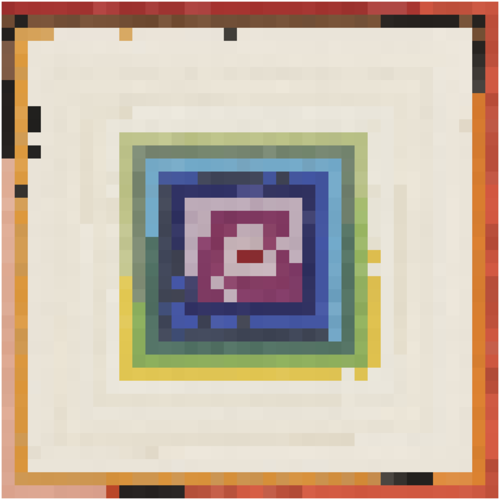 EK spectrum colors ordered by Hue in a spiral