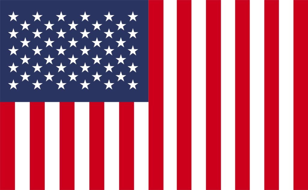 USA flag barred